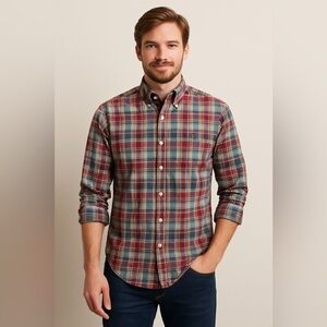 Ralph Lauren Classic Fit Plaid Button-Down Shirt XL